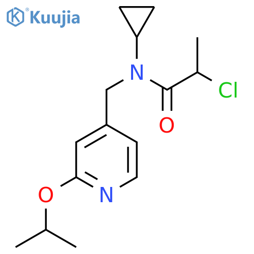 2-Chloro-N-cyclopropyl-N-[(2-propan-2-yloxypyridin-4-yl)methyl]propanamide structure