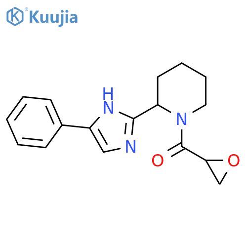 1-(oxirane-2-carbonyl)-2-(4-phenyl-1H-imidazol-2-yl)piperidine structure