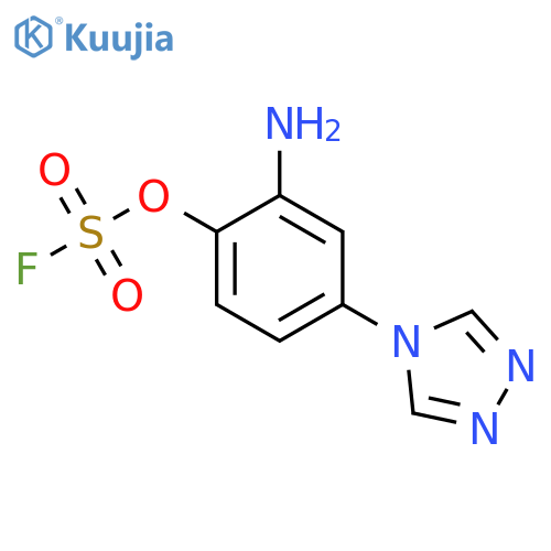 4-(3-Amino-4-fluorosulfonyloxyphenyl)-1,2,4-triazole structure