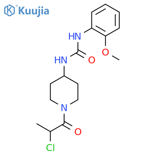 1-[1-(2-Chloropropanoyl)piperidin-4-yl]-3-(2-methoxyphenyl)urea structure