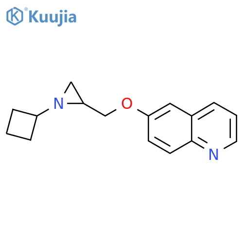 6-[(1-Cyclobutylaziridin-2-yl)methoxy]quinoline structure