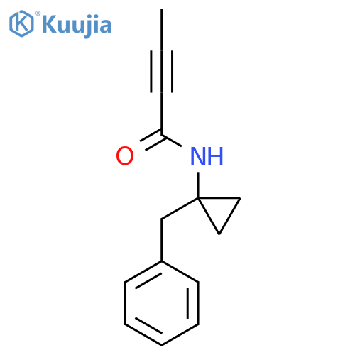 N-(1-Benzylcyclopropyl)but-2-ynamide structure