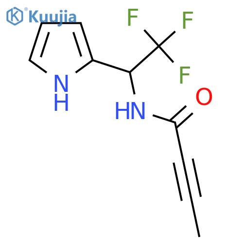 N-2,2,2-trifluoro-1-(1H-pyrrol-2-yl)ethylbut-2-ynamide structure