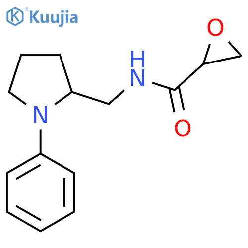 N-[(1-phenylpyrrolidin-2-yl)methyl]oxirane-2-carboxamide structure