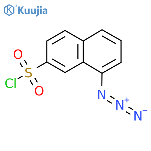 8-Azidonaphthalene-2-sulfonyl chloride structure