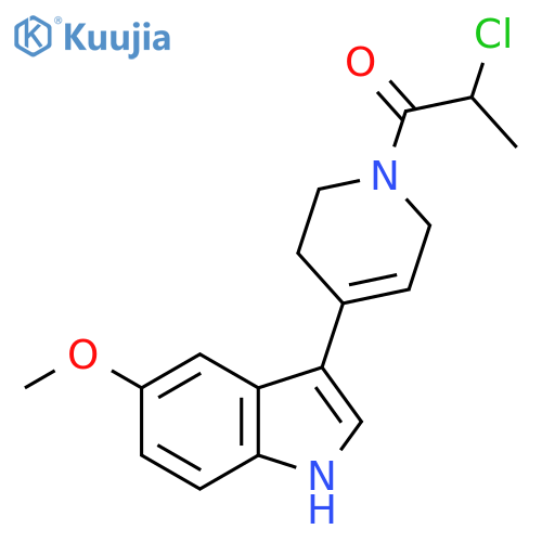 2-Chloro-1-[4-(5-methoxy-1H-indol-3-yl)-3,6-dihydro-2H-pyridin-1-yl]propan-1-one structure