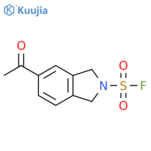 5-acetyl-2,3-dihydro-1H-isoindole-2-sulfonyl fluoride structure