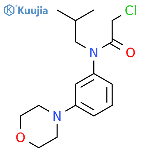 2-Chloro-N-(2-methylpropyl)-N-(3-morpholin-4-ylphenyl)acetamide structure