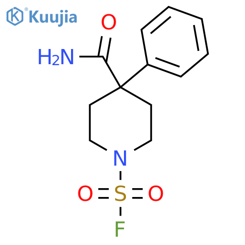 4-Carbamoyl-4-phenylpiperidine-1-sulfonyl fluoride structure