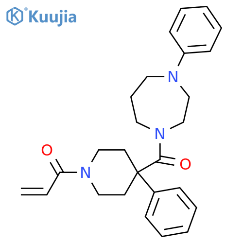1-[4-Phenyl-4-(4-phenyl-1,4-diazepane-1-carbonyl)piperidin-1-yl]prop-2-en-1-one structure