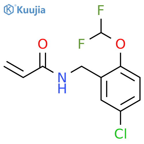 N-{5-chloro-2-(difluoromethoxy)phenylmethyl}prop-2-enamide structure