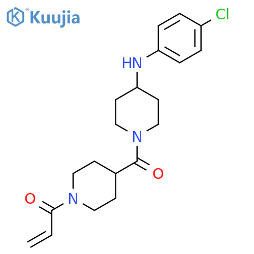 1-(4-{4-[(4-Chlorophenyl)amino]piperidine-1-carbonyl}piperidin-1-yl)prop-2-en-1-one structure