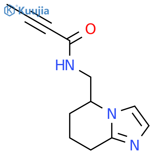 N-({5H,6H,7H,8H-imidazo1,2-apyridin-5-yl}methyl)but-2-ynamide structure