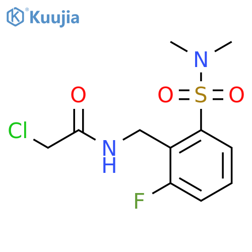 2-chloro-N-{2-(dimethylsulfamoyl)-6-fluorophenylmethyl}acetamide structure