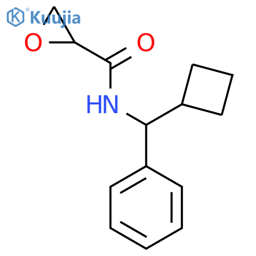 N-[Cyclobutyl(phenyl)methyl]oxirane-2-carboxamide structure