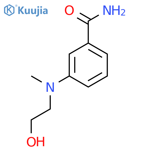 3-[(2-Hydroxyethyl)(methyl)amino]benzamide structure