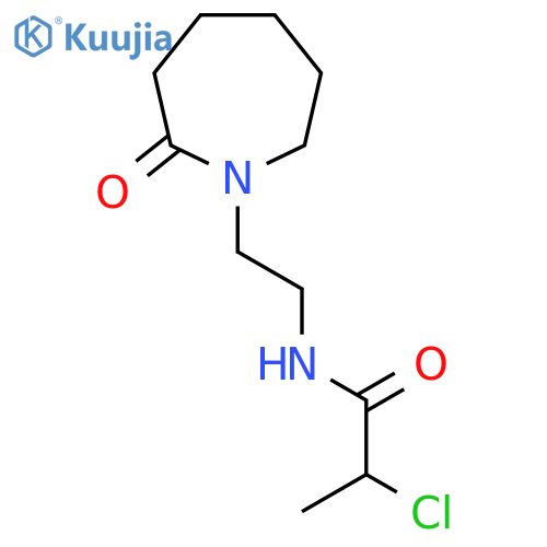 2-Chloro-N-[2-(2-oxoazepan-1-yl)ethyl]propanamide structure