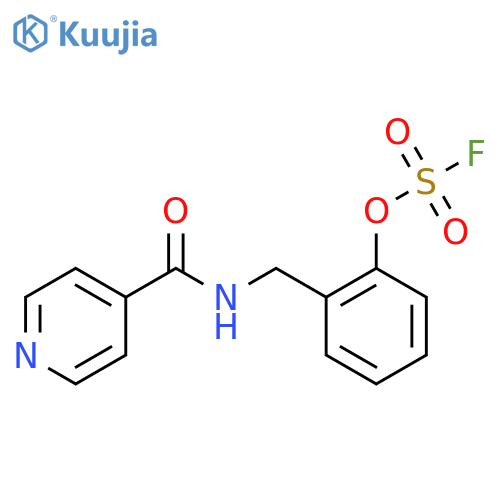 4-[(2-Fluorosulfonyloxyphenyl)methylcarbamoyl]pyridine structure