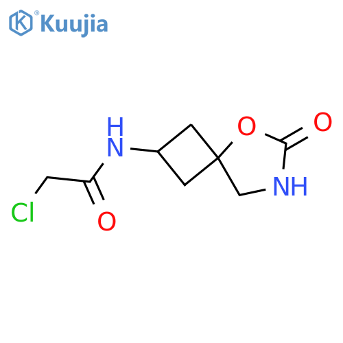 2-Chloro-N-(6-oxo-5-oxa-7-azaspiro[3.4]octan-2-yl)acetamide structure