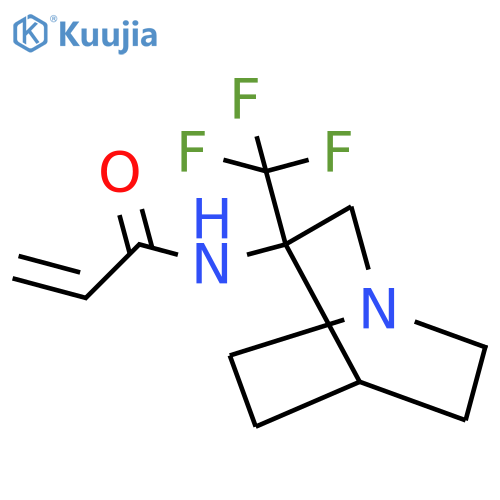 N-3-(trifluoromethyl)-1-azabicyclo2.2.2octan-3-ylprop-2-enamide structure