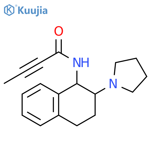 N-[1,2,3,4-Tetrahydro-2-(1-pyrrolidinyl)-1-naphthalenyl]-2-butynamide structure