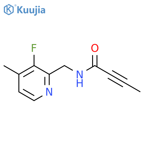 N-(3-fluoro-4-methylpyridin-2-yl)methylbut-2-ynamide structure