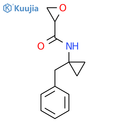 N-(1-benzylcyclopropyl)oxirane-2-carboxamide structure