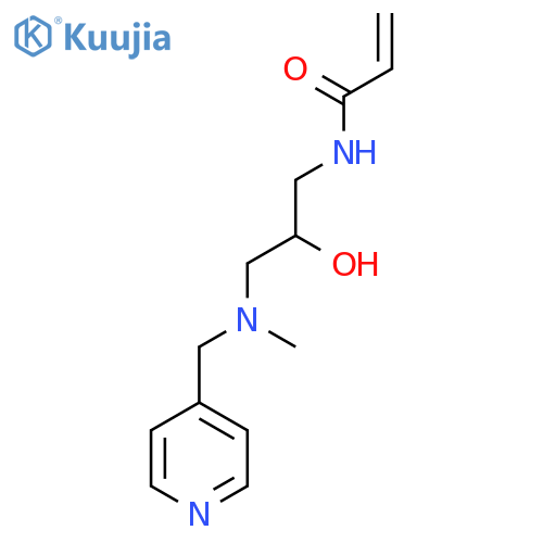 N-(2-hydroxy-3-{methyl[(pyridin-4-yl)methyl]amino}propyl)prop-2-enamide structure