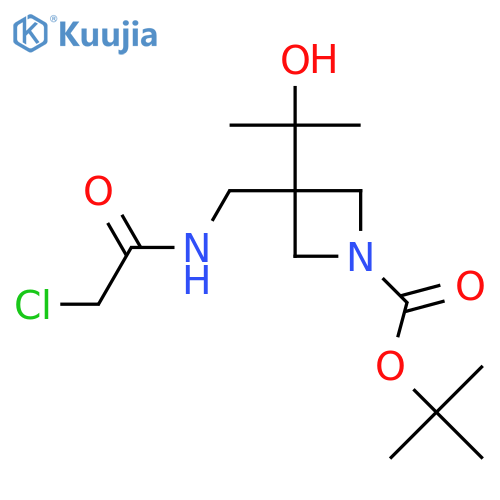 tert-butyl 3-(2-chloroacetamido)methyl-3-(2-hydroxypropan-2-yl)azetidine-1-carboxylate structure