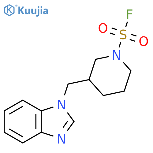 3-(1H-1,3-benzodiazol-1-yl)methylpiperidine-1-sulfonyl fluoride structure