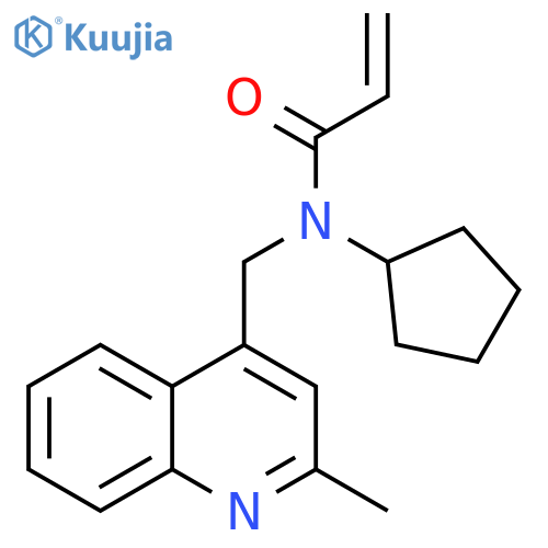 N-Cyclopentyl-N-[(2-methyl-4-quinolinyl)methyl]-2-propenamide structure