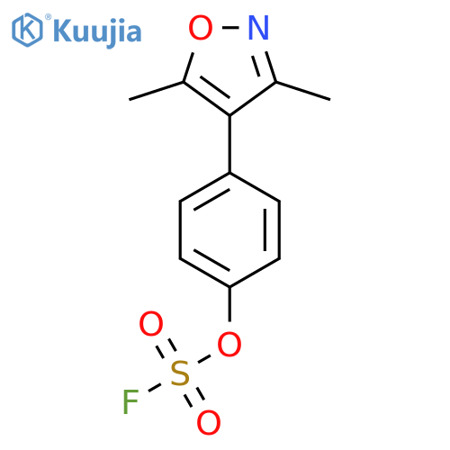 4-(4-Fluorosulfonyloxyphenyl)-3,5-dimethyl-1,2-oxazole structure