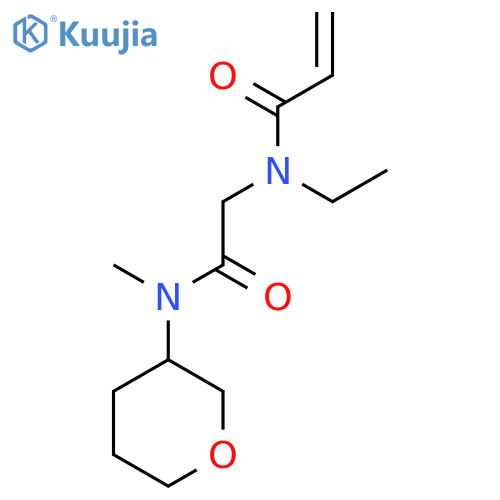 N-ethyl-N-{methyl(oxan-3-yl)carbamoylmethyl}prop-2-enamide structure
