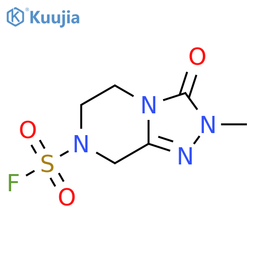 2-methyl-3-oxo-2H,3H,5H,6H,7H,8H-1,2,4triazolo4,3-apyrazine-7-sulfonyl fluoride structure