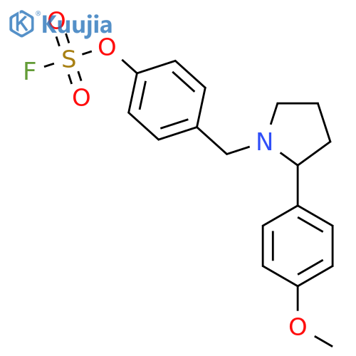 1-[(4-Fluorosulfonyloxyphenyl)methyl]-2-(4-methoxyphenyl)pyrrolidine structure