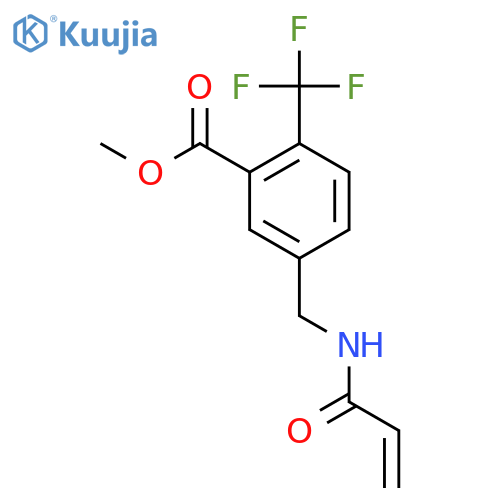 methyl 5-(prop-2-enamido)methyl-2-(trifluoromethyl)benzoate structure
