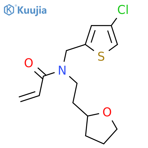 N-(4-chlorothiophen-2-yl)methyl-N-2-(oxolan-2-yl)ethylprop-2-enamide structure