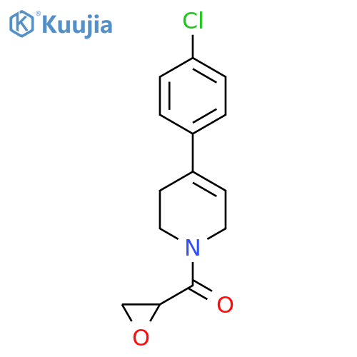 4-(4-Chlorophenyl)-1-(oxirane-2-carbonyl)-1,2,3,6-tetrahydropyridine structure