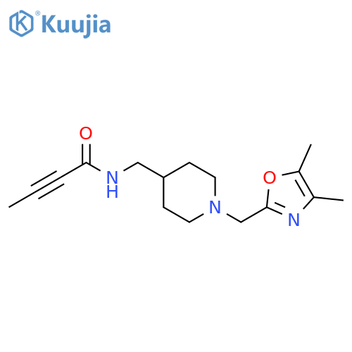 N-[[1-[(4,5-Dimethyl-2-oxazolyl)methyl]-4-piperidinyl]methyl]-2-butynamide structure