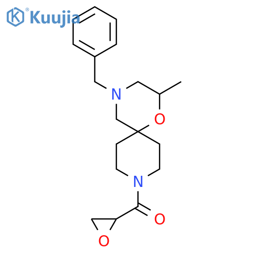 4-Benzyl-2-methyl-9-(oxirane-2-carbonyl)-1-oxa-4,9-diazaspiro[5.5]undecane structure