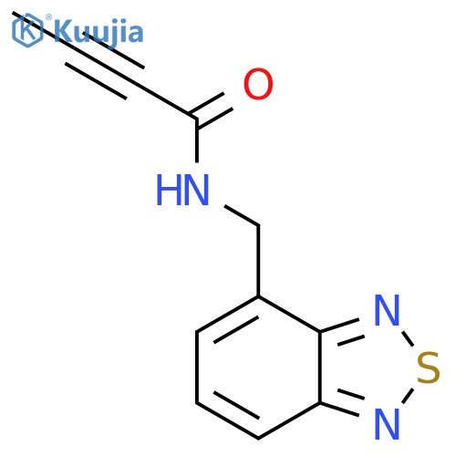 N-(2,1,3-benzothiadiazol-4-yl)methylbut-2-ynamide structure