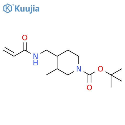 tert-butyl 3-methyl-4-(prop-2-enamido)methylpiperidine-1-carboxylate structure