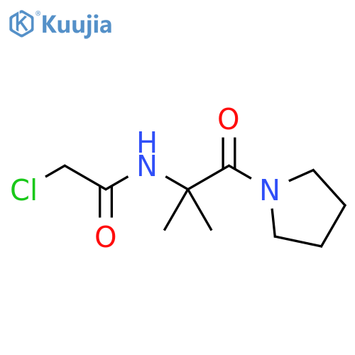 2-chloro-N-2-methyl-1-oxo-1-(pyrrolidin-1-yl)propan-2-ylacetamide structure
