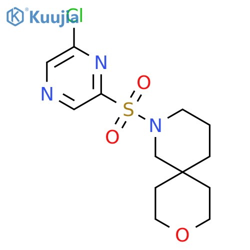 2-[(6-Chloropyrazin-2-yl)sulfonyl]-9-oxa-2-azaspiro[5.5]undecane structure
