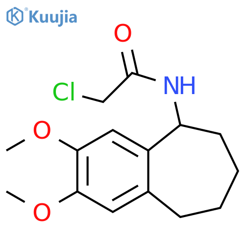 2-Chloro-N-(6,7,8,9-tetrahydro-2,3-dimethoxy-5H-benzocyclohepten-5-yl)acetamide structure