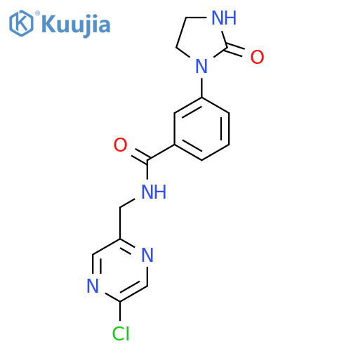 N-[(5-Chloropyrazin-2-yl)methyl]-3-(2-oxoimidazolidin-1-yl)benzamide structure