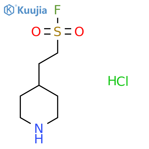 2-Piperidin-4-ylethanesulfonyl fluoride;hydrochloride structure