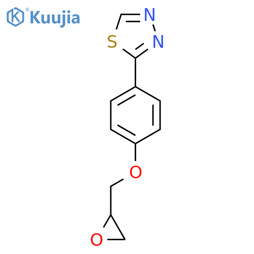 2-{4-[(Oxiran-2-yl)methoxy]phenyl}-1,3,4-thiadiazole structure
