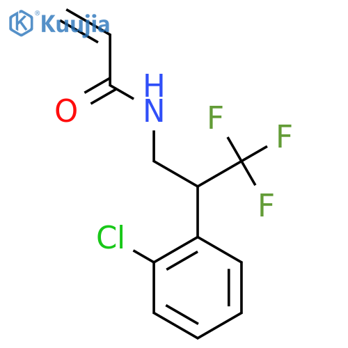 N-[2-(2-Chlorophenyl)-3,3,3-trifluoropropyl]prop-2-enamide structure