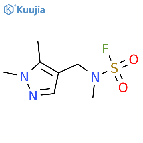 N-(1,5-dimethyl-1H-pyrazol-4-yl)methyl-N-methylsulfamoyl fluoride structure
